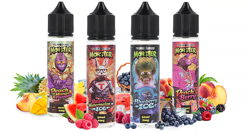 Gamme de E-liquides 50ml Monster Tornadoliq - Gobar